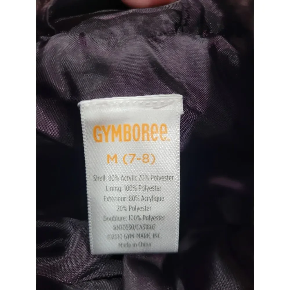 Gymboree Girls Purple Fuzzy Fleece Full Zip Vest‎ size Medium #7